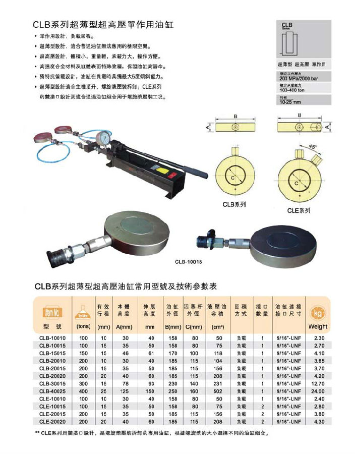 台湾优伟油缸 超高压油缸