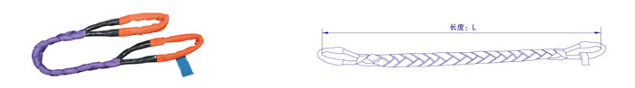 巨力索具 R04型（花辫型）圆环吊装带